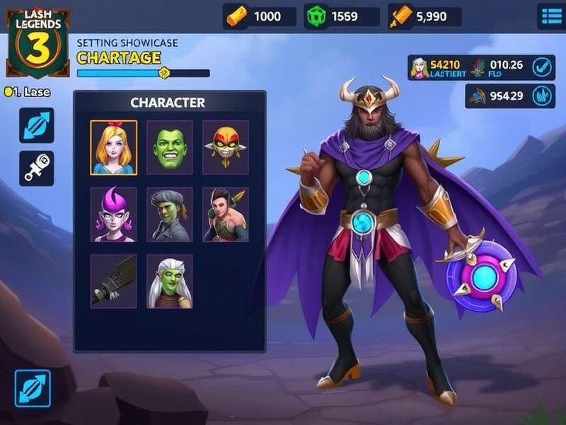 Lash Legends Battle Character Selection